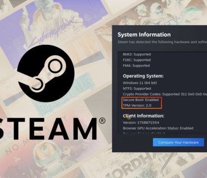 В Steam добавили легкий способ проверить включена ли на ПК функция Secure Boot Все больше современных многопользовательских игр требуют для своего запуска наличия в ПК модуля TPM 2 0 и активации функции Secure Boot Самыми свежими примерами подобных проектов являются Battlefield 6 и Call of Duty Black Ops 7