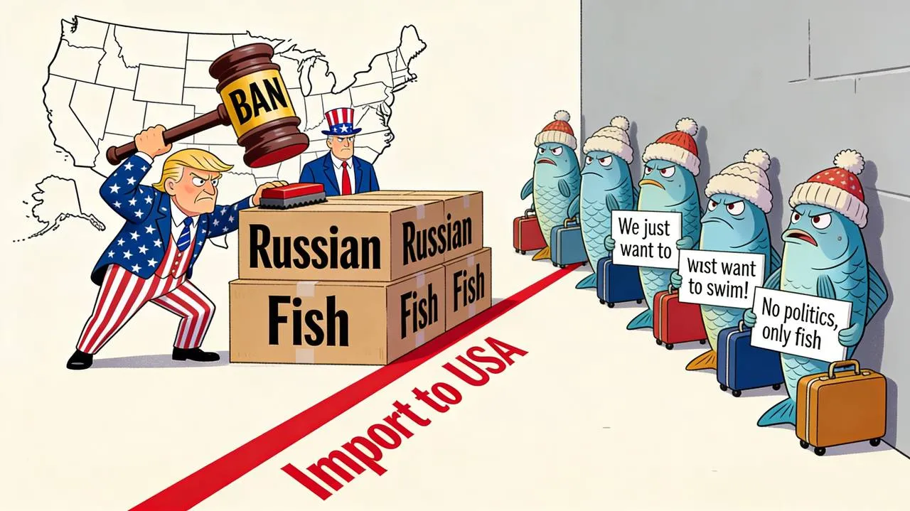 США продлевают запрет на российскую рыбу По сообщениям международных СМИ принятое в конце марта решение Дональда Трампа о продлении режима чрезвычайного положения предусматривает продление запрета на импорт российских морепродуктов в США до следующего года Предполагается что в рамках продления сохраняется введенный в 2022 году и позднее распространенный на импорт из третьих стран механизм заблокировавший ввоз российских морепродуктов на рынок США Срок его действия должен был истечь завтра 15 апреля В уведомлении о продлении режима чрезвычайного положения опубликованном в Федеральном реестре в марте говорится что определенные вредоносные действия Правительства Российской Федерации за рубежом продолжают представлять необычную и чрезвычайную угрозу национальной безопасности внешней политике и экономике Соединенных Штатов и что режим чрезвычайного положения должен оставаться в силе и после 15 апреля 2026 года Подписывайтесь в МАХ