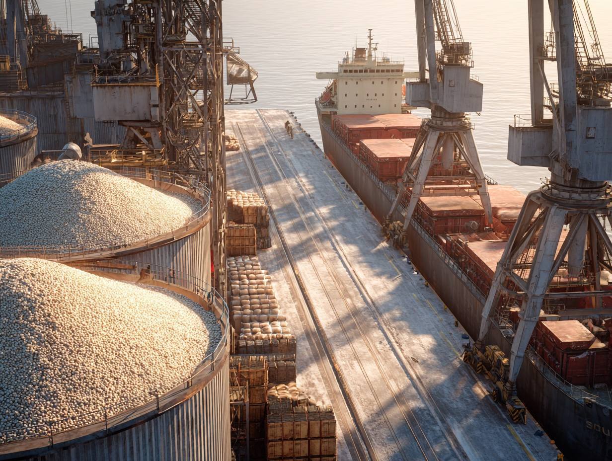 Экспорт российской зерновой продукции в январе 2026 года вырос на 6 и превысил 4 5 млн тонн Об этом сообщает пресс служба Росприроднадзора В этом году на 18 увеличились поставки на мировые рынки российской пшеницы до 2 8 млн тонн в 2 раза соевых бобов до 128 4 тыс тонн на 69 соевого жмыха до 71 4 тыс тонн и в 4 раза сорго до 2 тыс тонн говорится в сообщении Наблюдается рост отгрузок зерновой продукции из России в Камерун в 7 раз в Казахстан Латвию Киргизию и Монголию в 3 раза в Ливан и Афганистан в 2 раза а также на 97 в Турцию