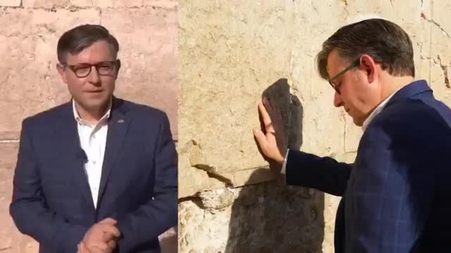 Спикер Палаты представителей США Майк Джонсон посетил Стену Плача в Иерусалиме