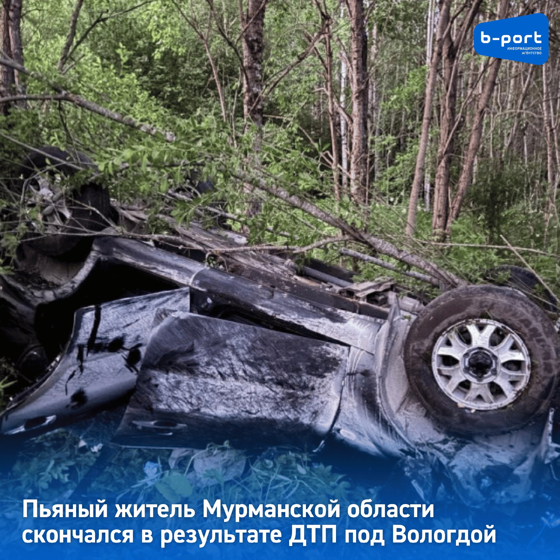 Пьяный житель Мурманской области скончался в результате ДТП под Вологдой Житель Мурманской области погиб на дороге в 35 км от Сямжи Вологодской области. Предварительные данные опубликовало региональное УМВД в своём Telegram-канале. В воскресенье, 13 июля, около 21:10 на автодороге Шишаково – Ескино водитель за рулём SsangYong съехал в кювет. Машина перевернулась на крышу, а водитель вылетел из транспортного средства, так как не был пристёгнут ремнём безопасности. Пострадавший получил травмы и скончался до приезда на место происшествия скорой медицинской помощи. Установлено, что 66-летний водитель проживал в Мурманской области. За руль он сел в нетрезвом состоянии. В ГИА устанавливают обстоятельства произошедшей аварии. Фото: Telegram-канал УМВД России по Вологодской области