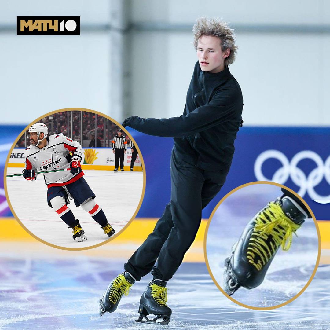 На Олимпиаде будет след Овечкина Фигурист Илья Малинин замечен с желтыми шнурками на коньках Легенда лично подарил их парню Илья планирует выступать так на протяжении всего соревнования Ови стиль hockey match
