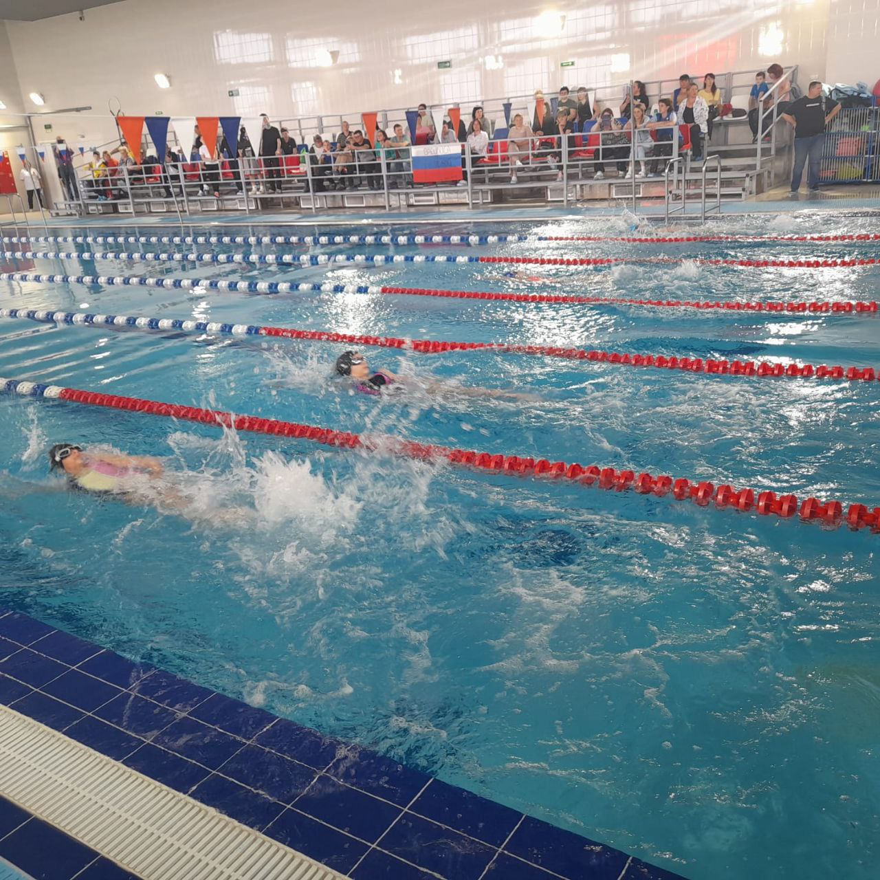 Во Дворце спорта «Чемпион» прошли захватывающие городские соревнования по плаванию. Участники продемонстрировали мастерство и выносливость в различных дисциплинах: заплывах на 400 м вольным стилем, 200 м вольным стилем, брассом, кролем на спине и комплексном плавании. Всего было разыграно 22 комплекта наград — каждая медаль стала заслуженной победой и символом упорства и труда наших спортсменов! Поздравляем всех участников с отличными результатами и желаем новых рекордов и побед! ГЛАВНЫЕ НОВОСТИ