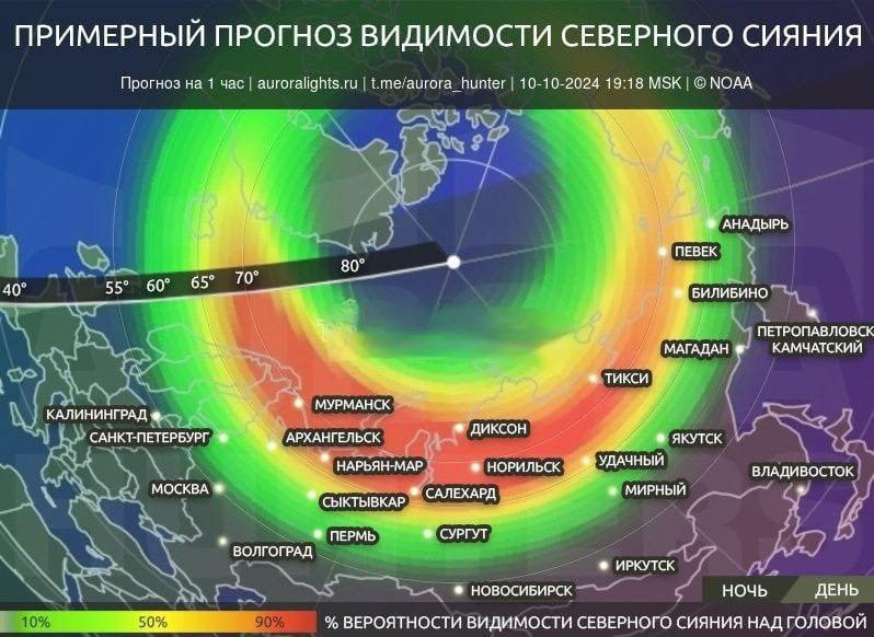 Северное сияние по всей России можно увидеть в течение часа. Магнитный ураган уже дошёл до Земли.    Синоптики пишут, что это самая сильная магнитная буря в этом году, которая может усилиться ПОДПИСАТЬСЯ   Jkinvest_news