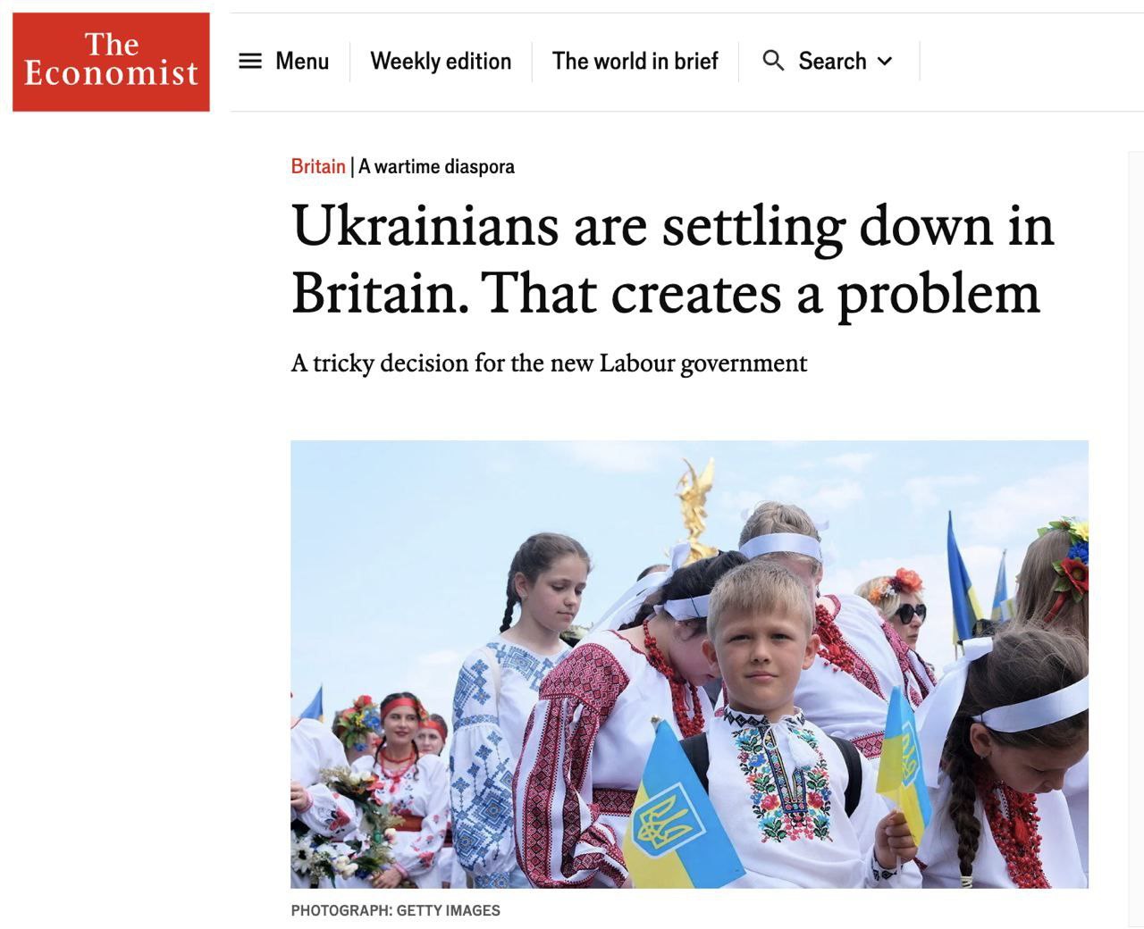 The Economist: Украинцы осели в Британии, и это стало проблемой   70% украинских беженцев в Британии не хотят возвращаться на родину даже после того, как война завершится, пишет The Economist. Сейчас в королевстве проживают 160 тысяч человек, родившихся на Украине, тогда как до СВО – в 4 раза меньше.   При этом Лондон явно видит в этом проблему и не спешит облегчать украинцам задачу обосноваться в европейской стране. Так, в отличие от других беженцев, выходцы из Незалежной не могут претендовать на постоянное жительство после пяти лет пребывания в Британии.   Подпишись, Правда за нами