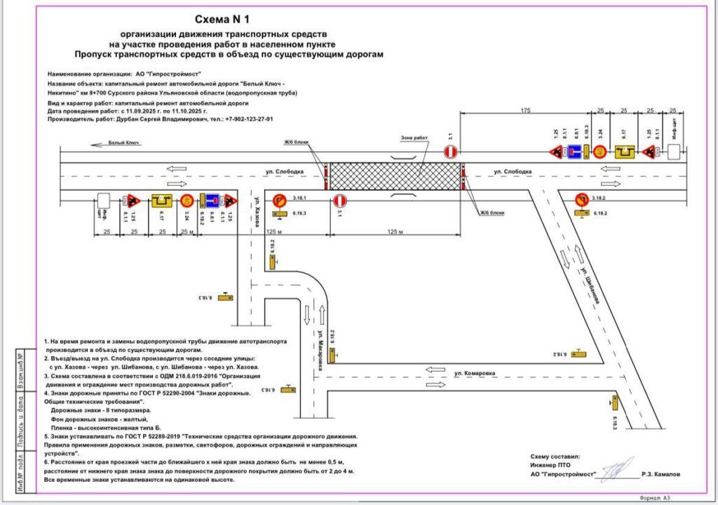 В Сурском районе из за капремонта на месяц перекроют участок дороги Белый Ключ Никитино Прислать новость Ulpressa73 bot