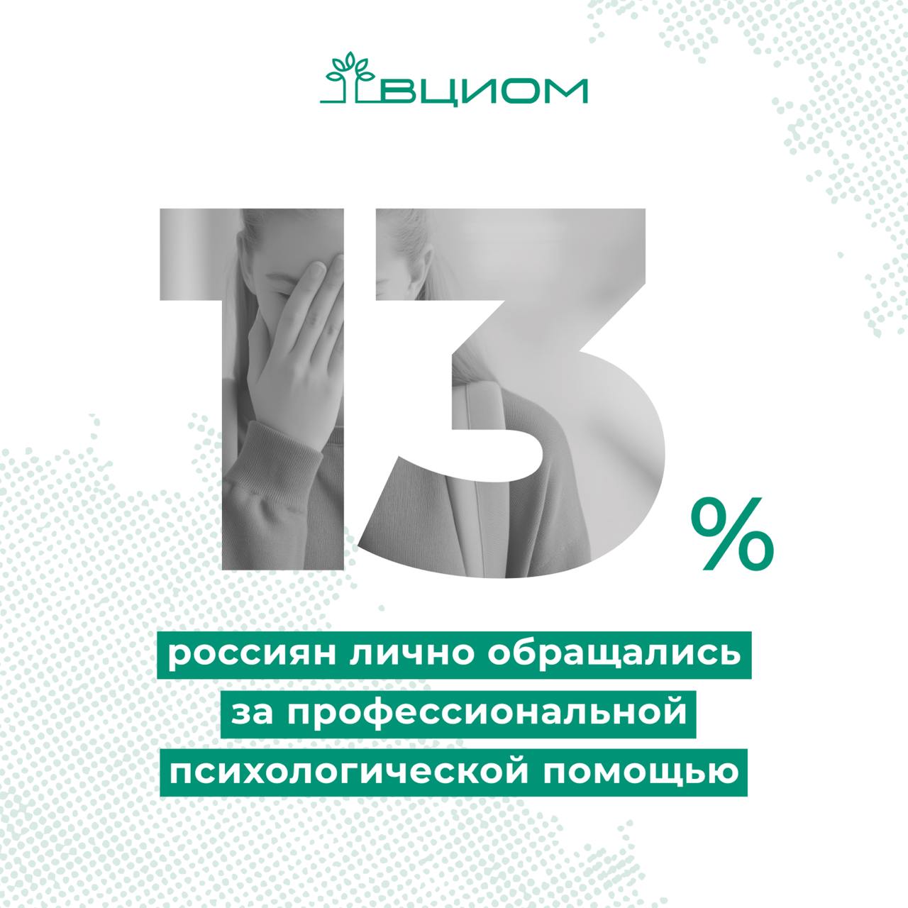 Индекс потребности россиян в психологической помощи составил 30 пунктов из 100 — это в 1,3 раза больше показателя 2022 г. #ВЦИОМ_Опрос  Наиболее высокий индекс потребности в психологической помощи у зумеров и младших миллениалов  39-49 п. .   Индекс выше и у тех, кто ранее обращался к психологам или психотерапевтам  47-51 п. . За 15 лет их доля удвоилась. Сегодня такой опыт есть у каждого восьмого  13%, +7 п.п. к 2009 г. . Для большинства опыт был положительным — 9% решили свою проблему, не решили 4%.  Главным источником психологической поддержки для россиян остается семья — за советом или помощью к родственникам обращается каждый второй  51% . При этом роль семьи как источника психологической помощи с 2009 года ослабла — тогда к родственникам обращались 7 из 10 россиян  69% .  Сформировался новый тренд в вопросах психологического здоровья — традиционные форматы поддержки  семья, друзья  ослабевают без появления новых альтернатив.   Немного реже, чем в 2009 году стали обращаться за советом и поддержкой к друзьям  22%, 2009 г. — 25% . 3 из 10 опрошенных утверждают, что не нуждаются в психологической помощи  29% .  Источник: ВЦИОМ    Больше данных во ВЦИОМ-Навигатор