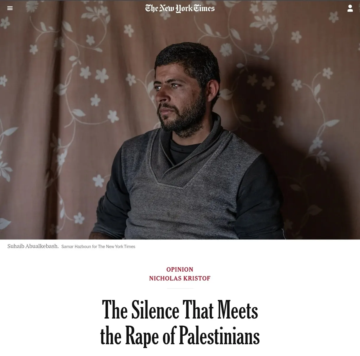 The New York Times обвинила израильские власти в систематическом сексуальном насилии в отношении заключённых палестинцев В том числе как утверждается заключенных насиловали служебные собаки Автор Николас Кристоф пишет что поговорил с 14 палестинцами мужчинами и женщинами которые заявили о сексуальных пытках со стороны военных тюремных охранников сотрудников спецслужб и поселенцев По его словам часть рассказов подтверждалась родственниками адвокатами и другими свидетелями В статье говорится о насилии в тюрьмах на блокпостах и во время задержаний Один из героев материала Сухайб Абуалькебаш утверждает что после задержания его избивали унижали и подвергли сексуальному насилию с использованием служебной собаки Другие собеседники рассказывали о побоях по гениталиям угрозах изнасилования насилии с использованием предметов и случаях после которых пострадавшим потребовались операции Кристоф пишет что не нашел доказательств приказов о насилии со стороны израильского руководства Но по его мнению речь идет не о единичных случаях а о системе где сексуальное насилие стало частью давления на палестинских задержанных New York Times также ссылается на доклады ООН и правозащитных организаций которые ранее фиксировали жалобы палестинцев на сексуальное насилие и унижения в израильских местах содержания Израиль резко отверг публикацию Премьер министр Нетаньяху заявил что поручил юристам рассмотреть самые жесткие правовые меры против New York Times и Кристофа Он назвал статью клеветой на израильских солдат и кровавым наветом МИД Израиля также заявил что материал является одной из самых ужасных и искаженных фейков опубликованных против страны в прессе Израильские власти утверждают что часть обвинений основана на сомнительных источниках включая организации которые в Израиле связывают с антиизраильской кампанией New York Times в ответ заявила что поддерживает автора публикации В редакции сказали что Кристоф лично работал с историями пострадавших а детали материала проверялись и по возможности подтверждались другими свидетелями