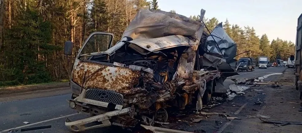 Смертельная авария с двумя грузовиками произошла в Малопургинском районе сообщает Госавтоинспекция Удмуртии ДТП случилось 6 мая около 16 00 на федеральной дороге вблизи села Пугачево 53 летний водитель грузовика Хендай выехал на встречку и врезался в грузовой автомобиль Фотон с прицепом В результате аварии водитель грузовика Хендай скончался Водитель второго грузовика не пострадал Движение на данном участке дороги временно затруднено Фото Госавтоинспекция Удмуртии