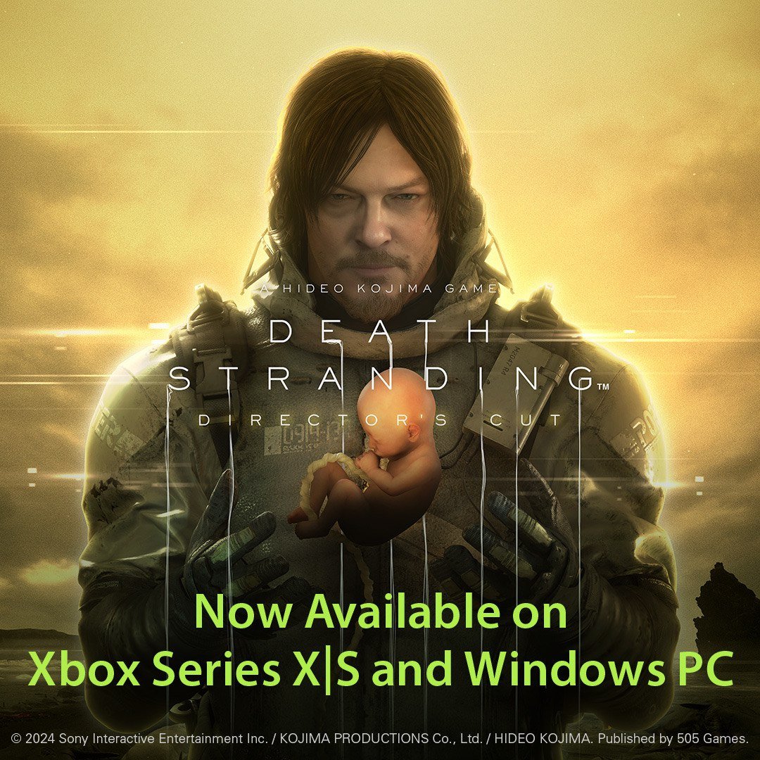 Death Stranding Director s Cut внезапно выпустили на Xbox Series X/S  До сегодняшнего дня игра от Kojima Productions была доступна только на ПК и PS5. Теперь можно купить и на Xbox, причём со скидкой в 50%.  А ещё поддерживается функция Play Anywhere. Однажды купив игру в Microsoft Store, её можно запускать и на ПК, и на Xbox.  Death Stranding 2 уже в разработке и выйдет в 2025 году. Пока продолжение заявлено только для PS5.    Rozetked Live