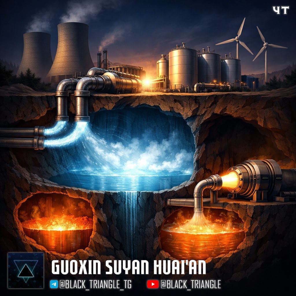 В Китае запустили крупнейший в мире аккумулятор на сжатом воздухе В провинции Цзянсу заработала станция Guoxin Suyan Huai an мощностью 600 МВт и ёмкостью 2 4 ГВт ч это самый масштабный проект хранения энергии на основе сжатого воздуха в мире Станция использует заброшенные соляные шахты в качестве гигантских резервуаров для сжатого воздуха В периоды избытка электроэнергии мощные компрессоры закачивают воздух в подземные каверны при этом выделяется тепло которое сохраняется в расплавленных солях и термальной воде под давлением Когда энергия нужна воздух выпускают предварительно нагревая его этим сохранённым теплом и он раскручивает турбины генераторов Станция состоит из двух блоков по 300 МВт КПД системы достигает 70 Главное преимущество технологии полная независимость от лития и редкоземельных элементов нулевые выбросы CO₂ и срок службы более 25 лет По плану Коммунистической партии к 2030 году сжатый воздух будет обеспечивать почти четверть всех накопителей энергии страны мМм Soft Gear Links