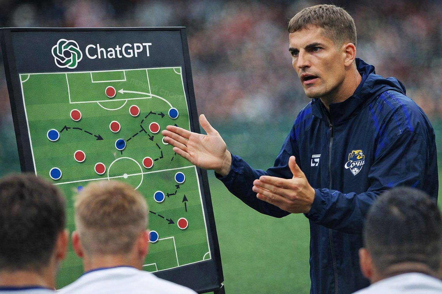 Роберт Морено тренировал Сочи с помощью ChatGPT об этом сообщил бывший директор клуба Орлов По его словам для Спортса нейросеть посоветовала испанцу чтобы игроки Сочи не спали 28 часов перед матчем со СКА Хабаровском в ФНЛ в итоге команда реально поехала по графику который сделал ChatGPT Затем Сочи искал себе нового нападающего и Морено вбил в ChatGPT данные всех кандидатов нейросеть выбрала Шушеначева который после подписания забил 0 голов в 10 играх В итоге Сочи с Морено и ChatGPT шёл на последнем месте в таблице РПЛ к моменту увольнения тренера