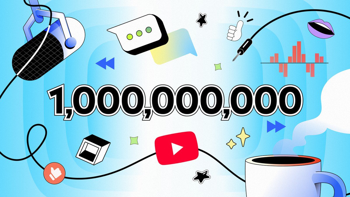 YouTube достиг 1 млрд ежемесячных зрителей подкастов  Видеохостинг YouTube отчитался об 1 млрд ежемесячных зрителей подкастов, что значительно превышает аудиторию конкурирующих площадок.   Например, в 2023 году Spotify сообщила о 100 млн постоянных слушателей подкастов, а Apple Podcasts ещё больше отстаёт по этому параметру.  1   DevHub