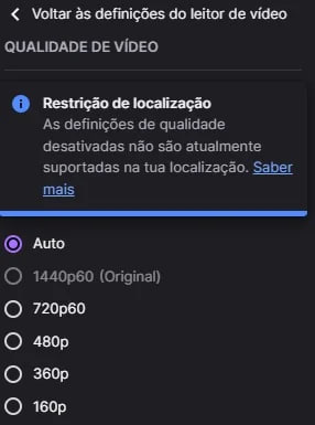 Twitch ограничил качество просмотра в России, Португалии и некоторых других регионах до 720р - в части стран, блок составил 1080р. Дело в новой политике сервиса - Twitch выкатывает стриминг в 2к, параллельно снижая нагрузку замедляя другие регионы. Эксперты предсказывают что это часть политики, которая в будущем приведет к монетизации - смотреть стримы в качестве выше 720р можно будет смотреть только по подписке. Ну, или если повезет, это временная проблема из-за перераспределения и обновления серверов.