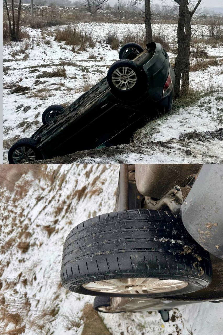Из за гололёда в Сынджере произошло ДТП автомобиль перевернулся и вылетел в кювет По данным полиции авария произошла из за того что автомобиль не был должным образом оборудован для зимнего сезона В результате ДТП машина перевернулась и оказалась в кювете О пострадавших не сообщалось rusputnikmd 2