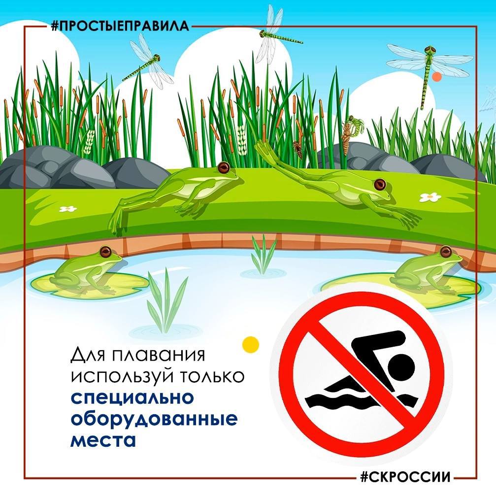 Следственное управление призывает взрослых не допускать бесконтрольного нахождения детей у водоемов в летний период Основными причинами происшествий на воде являются отсутствие контроля за детьми со стороны взрослых, купание вне специально оборудованных мест, а также несоблюдение правил поведения на воде. Не имеет значения, вместе с детьми вы отдыхаете у водоема или ваши подростки уже самостоятельно могут проводить с друзьями время у воды, важно одно: дети должны знать #простыеправила безопасного поведения у водоемов в летний период и строго соблюдать их. Уделите время детям и повторите с ними правила безопасного поведения на воде! Помните: жизнь и здоровье ваших детей – в ваших руках!