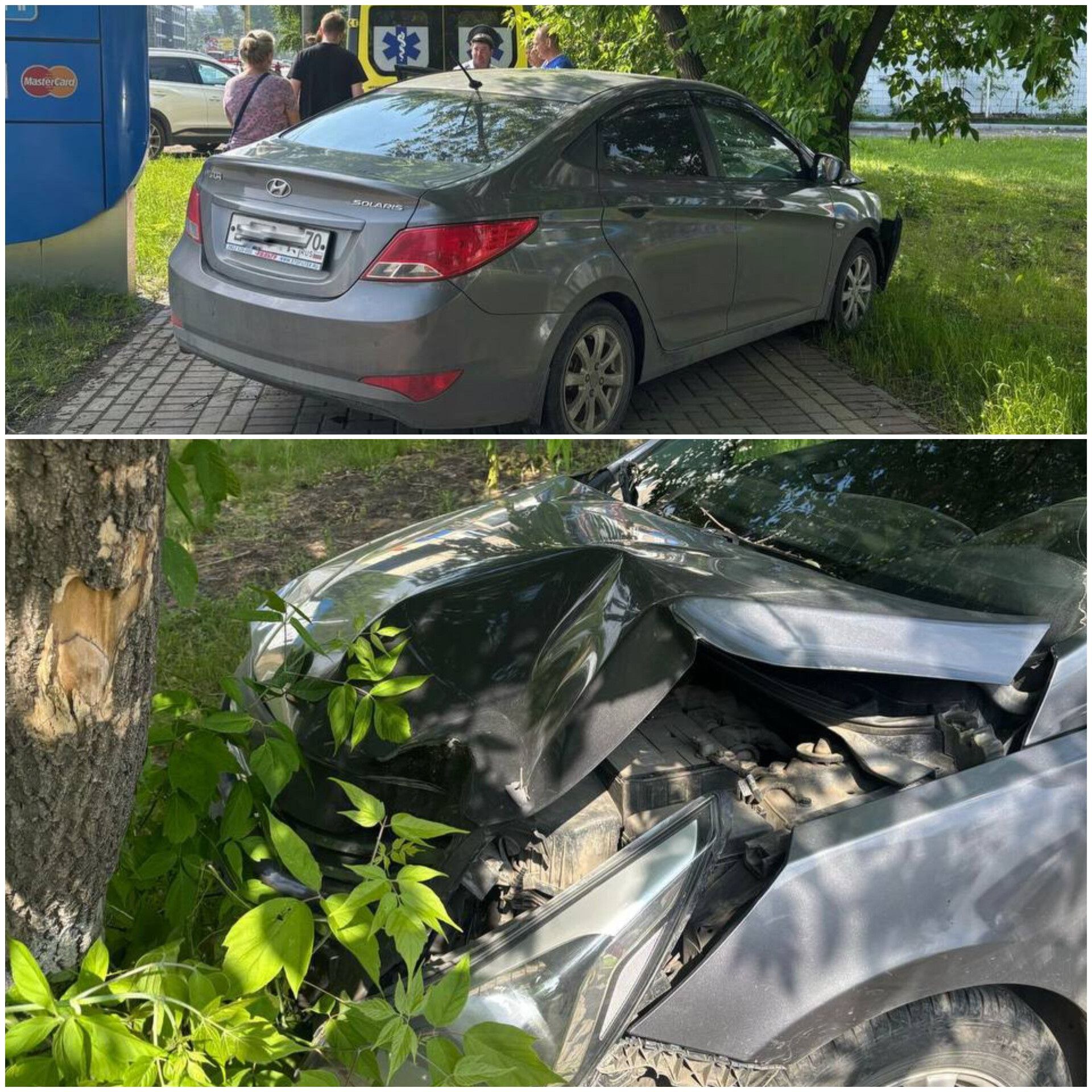 Два маленьких ребёнка пострадали в ДТП на проспекте Ленина в Томске Сегодня, 7 июня около 10:20 в Томске на проспекте Ленина, 206 "а", столкнулись два автомобиля — Chery Tiggo и Hyundai Solaris. После удара Hyundai съехал с дороги и врезался в дерево. В результате аварии пострадали двое детей: пятилетняя девочка и трёхлетний мальчик, которые были пассажирами Hyundai. Сотрудники ГИБДД выясняют обстоятельства происшествия. Подписаться! Регион-70 Прислать новость