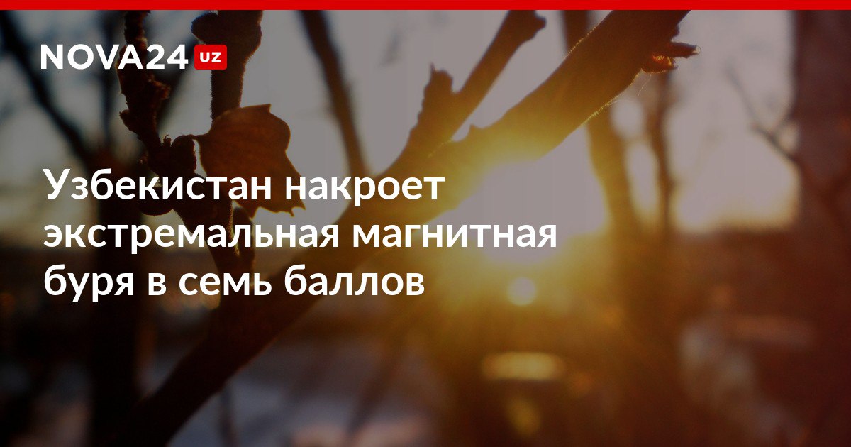 Узбекистан накроет экстремальная магнитная буря в семь баллов Сила солнечных ударов снизится только к вечеру следующего дня nova24 uz 319473 NOVA24 LIVE