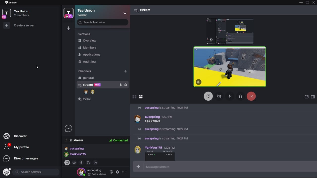 Полный аналог Discord нашли в Роблоксе — называется Guilded.  Для работы нужен аккаунт Roblox и... всё.  Школьники снова всех спасли.