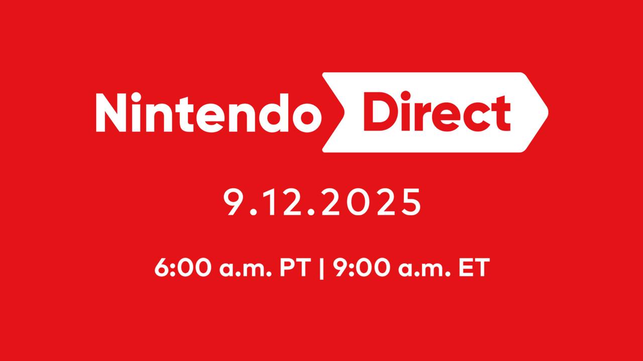 Следующая трансляция Nintendo Direct пройдёт 12 сентября в 16 00 МСК Ожидается огромная часовая презентация как в случае с первым показом игр для Switch 2 Подпишись на нас