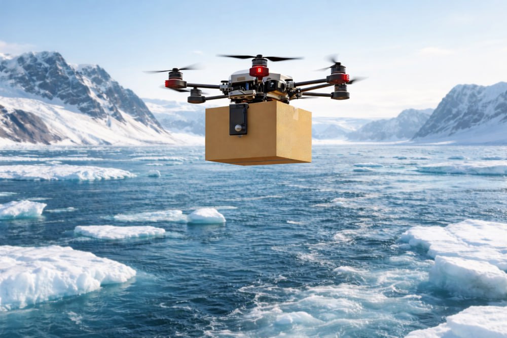 Минэкономразвития запускает эксперимент по использованию беспилотников в Арктике В начале 2026 года на Северном морском пути начнёт действовать экспериментальный режим для полётов грузовых беспилотников БАС будут использоваться для решения двух ключевых задач разведки ледовой обстановки впереди судов и доставки различных грузов Новый режим на Севморпути призван адаптировать успешный опыт других регионов к суровым условиям Арктики БАС беспилотники Арктика Севморпуть bespilotny1