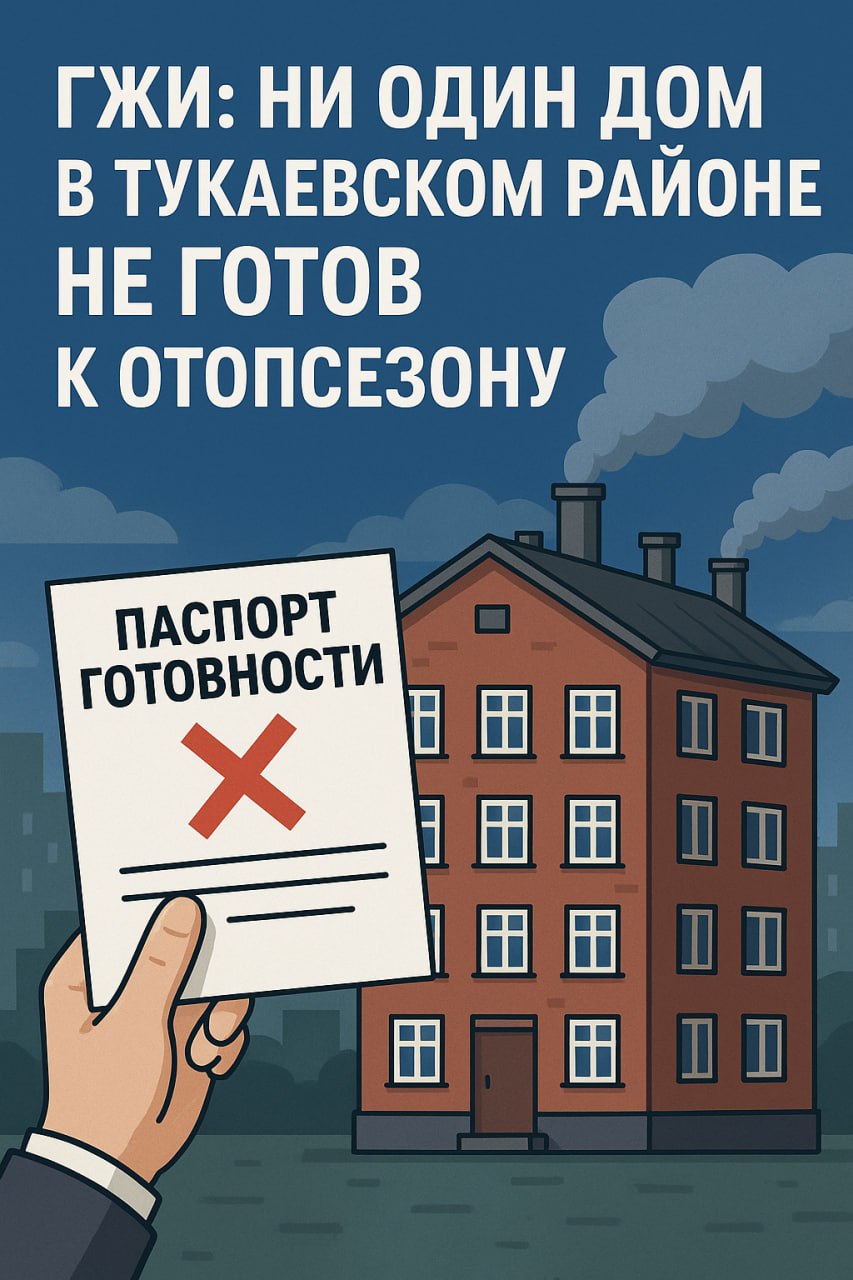 Зима близко, а паспорта готовности - нет. В Тукаевском районе вообще все дома оказались не готовы к отопительному сезону.   Такую недобрую весть принесла ГЖИ, проверив состояние документов в ГИС МЖФ – специальной системе для контроля капитального ремонта и состояния жилых домов.   Компания у Тукаевского приличная - еще семь районов тоже решили поиграть в «авось потеплеет». Пока Елабужский район бодро идет к 43% готовности, остальные делают вид, что зима - миф. Зато индивидуальное отопление есть в 5709 домах, и это уже не просто роскошь, а стратегия выживания.     Поддержи канал  Подкинь новостей