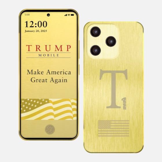 Золотой смартфон от Дональда Трампа за $499. Компания Trump Mobile запускает трампофон — золотой смартфон T1 — а также собственный тарифный план за $47 в месяц. В него входят безлимитные звонки, сообщения и передача данных, помощь навигатора, оказание дистанционной медпомощи и бесплатная доставка лекарств. Продажи трампофона запланированы на август-сентябрь этого года. Надо брать….