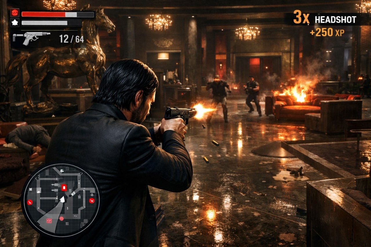 Джон Уик станет ВИДЕОИГРОЙ экшен уже в разработке Компания Lionsgate подтвердила что делает ААА игру о Джоне Уике В ней будет сделан упор на ган фу уникальную эстетику боя сочетающего рукопашку и стрельбу Вы готовы мстить за собак