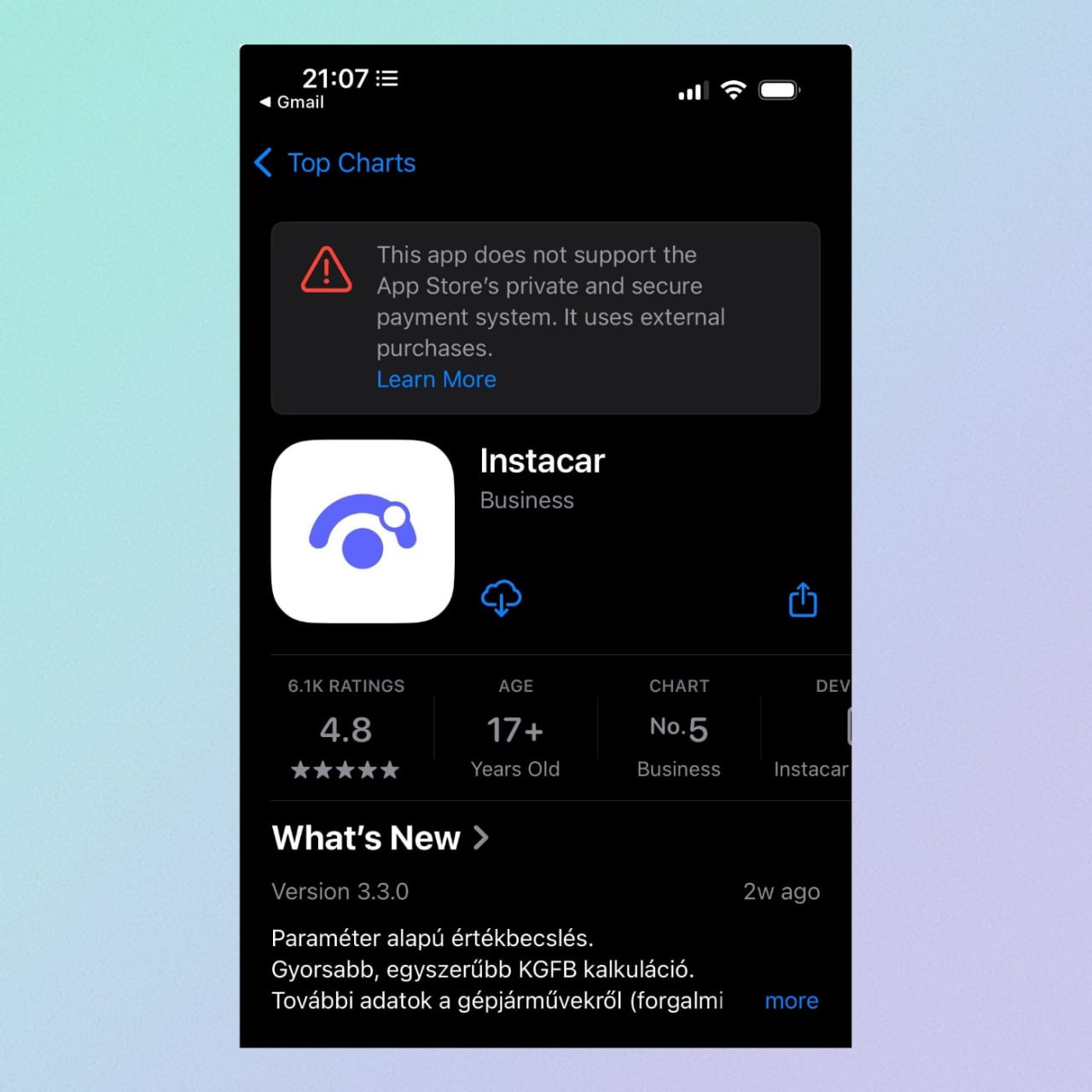 Apple добавила в App Store крупный предупреждающий баннер об опасности использования приложений, которые используют сторонние платежные системы. Пока неизвестно, насколько законным является подобное уведомление. Не исключено, что Epic Games сможет через суд заставить Apple удалить его. Мой Компьютер
