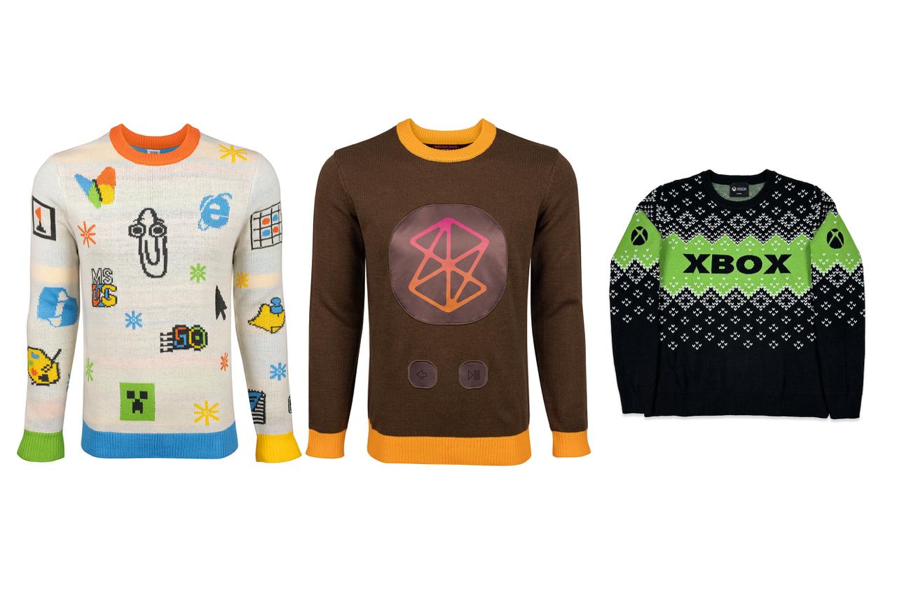 Уродливые свитера Microsoft вернулись Microsoft вспомнил о своих уродливых свитерах которые почему то забыл связать к прошлогоднему Рождеству и выпустил к этому обновленную линейку Clippy Xbox и Zune Clippy теперь называется Artifact скрепыш на нем окружён логотипами MSN Сапёра Internet Explorer MS DOS и даже крипером Zune цвета скажем шоколада оснащен вышитыми кнопками воспроизведения Про Xbox кроме того что он отвратительно зеленый больше и сказать нечего Первые два стоят 79 95 а Xbox можно только предзаказать за 59 95 Это так ужасно что невозможно развидеть Худший подарок на Рождество Подписаться