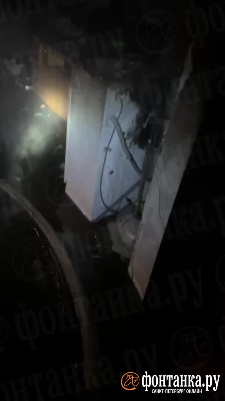 Пожар в благотворительном пункте 'Доброволец' в Санкт-Петербурге