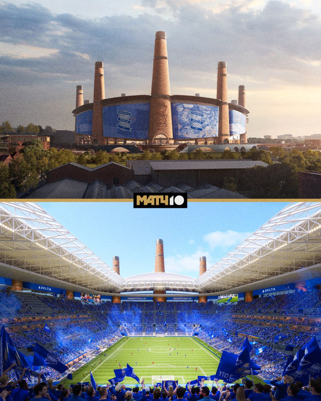 Бирмингем показал проект нового стадиона Дизайн в стиле кирпичного завода По периметру поставят двенадцать башен в форме дымоходов В одной из них будет лифт ведущий на самый высокий бар города Раздвижная крыша выдвижное поле планов много Когда всё реализуют К началу сезона 2030 31 С такими целями пора добавить не менее важную возвращение в АПЛ По другому не поймут Match TV