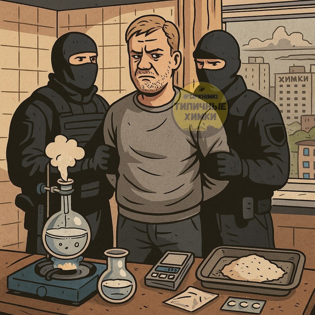 Во все тяжкие в Химках: 40-летний местный житель варил меф у себя в квартире на Куркинском шоссе В его квартире полицейские обнаружили целую лабораторию! Оборудование, стеклянные колбы, электронные весы, полимерные пакеты и металлический поддон с остатками наркотика. «Повар» получал инструкции по изготовлению и дальнейшему распространению наркотических средств от кураторов в интернете. Возбуждено уголовное дело. Местного «Уолтера Уайта» заключили под стражу.