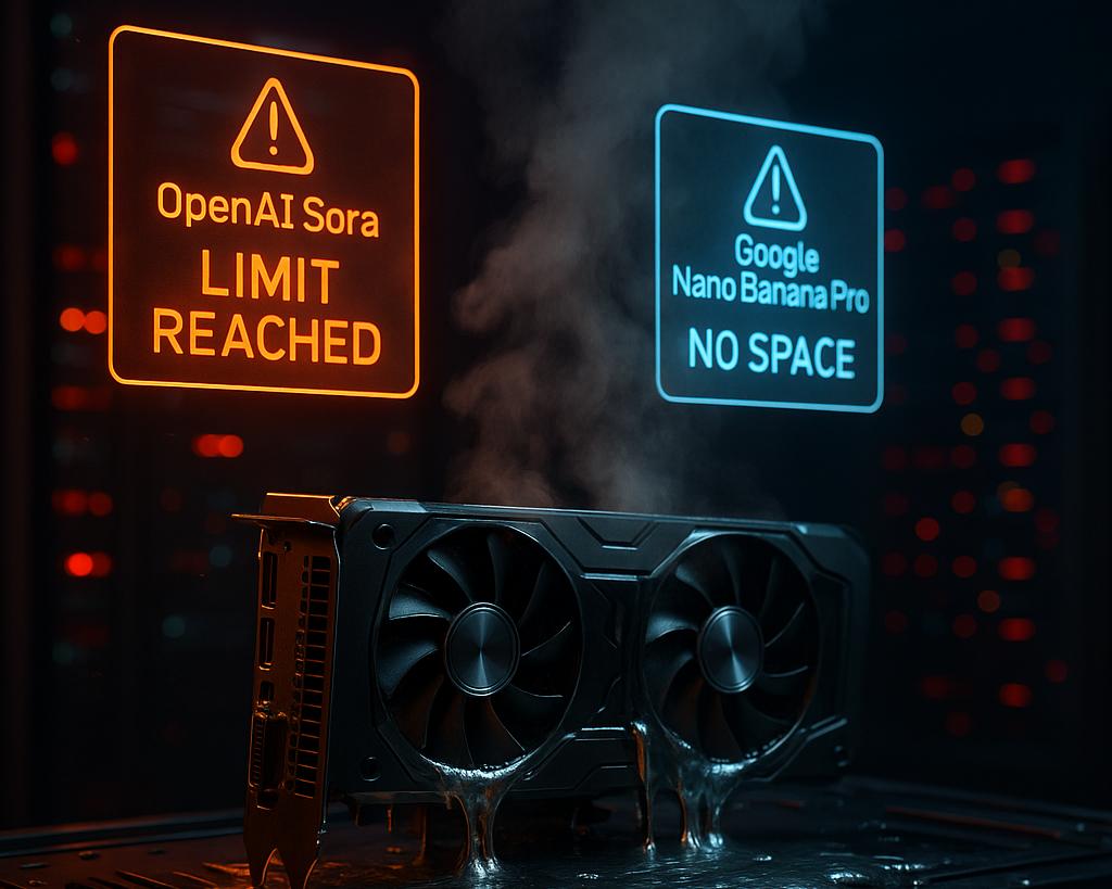 Наши видеокарты плавятся OpenAI запретила создавать больше 6 видео в Sora а Google снизила лимиты фото в Nano Banana Pro Руководитель Sora в OpenAI Билл Пиблз сообщил что бесплатным пользователям теперь доступно лишь шесть видеогенераций в день В отличие от прежних ограничений он не уточнил что мера временная но отметил что при необходимости можно докупить дополнительные генерации Лимиты для подписчиков ChatGPT Plus и Pro не изменились хотя и не уточняются Google тоже режет бесплатные квоты Nano Banana Pro вышедший на прошлой неделе теперь позволяет создавать только две картинки в день хотя раньше было три Компания предупреждает что лимиты могут часто меняться и без уведомления пользователей Похоже под ограничения попал и доступ бесплатных пользователей к Gemini 3 Pro www iphones ru 1348083 новости iphonesru