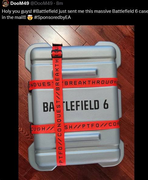 Battlefield 6 уже близко  — Контент-мейкерам начали рассылать коробки с логотипом Battlefield 6 — Ютубер DooM49 выложил фото, но быстро удалил — Скриншот подтвердил название новой части — Возможен скорый анонс — EA ранее обещала релиз до апреля 2026 — По слухам, в игре будет королевская битва в Калифорнии    Пока неофициально, но признаки анонса уже налицо.  Epic Games Store