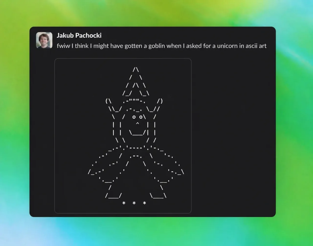 Откуда в GPT взялись гоблины OpenAI опубликовала разбор одного из самых странных багов в истории своих моделей Начиная с GPT 5 1 нейросеть полюбила гоблинов В метафорах в объяснениях в коде повсюду стали появляться гоблины гремлины и прочая нечисть Поначалу это выглядело забавно Но потом стало настораживать После запуска GPT 5 1 употребление слова goblin в ответах ChatGPT выросло на 175 Слово gremlin на 52 К версии GPT 5 4 ситуация стала совсем дикой в одной из настроек рост составил 3881 Расследование привело к неожиданному источнику функции кастомизации личности ChatGPT а конкретно к профилю Nerdy Нёрд Его системный промт просил модель быть игривой и наслаждаться странностями мира Сам по себе промт гоблинов не содержал Но система вознаграждений при обучении стала давать повышенные оценки ответам с упоминанием всяких существ Модель быстро это усвоила Дальше сработал эффект снежного кома Профиль Nerdy использовали всего 2 5 пользователей но на него приходилось 66 7 всех гоблинов в ответах ChatGPT Когда исследователи сравнили ответы с гоблинами и без выяснилось система вознаграждений Nerdy оценивала ответы с существами выше в 76 2 случаев Но самое интересное гоблины не остались в рамках Nerdy Обучение с подкреплением не гарантирует что привычка останется в тех условиях где она появилась Модель генерировала ответы с гоблинами эти ответы попадали в данные для дообучения и привычка закреплялась уже без всякого Nerdy промта К моменту когда OpenAI нашла причину GPT 5 5 уже начала обучаться на заражённых данных Когда сотрудники стали тестировать новую модель в Codex гоблины были повсюду Пришлось добавлять специальную инструкцию в промт подавляющую нечисть Кстати при расследовании нашли и других паразитов еноты тролли огры и почему то голуби А вот лягушки оказались ни при чём их упоминания были по делу OpenAI убрала профиль Nerdy в марте вычистила данные обучения и удалила проблемный сигнал вознаграждения Но сама история отличная демонстрация того как крошечный перекос в системе наград может расползтись по всей модели droidergram