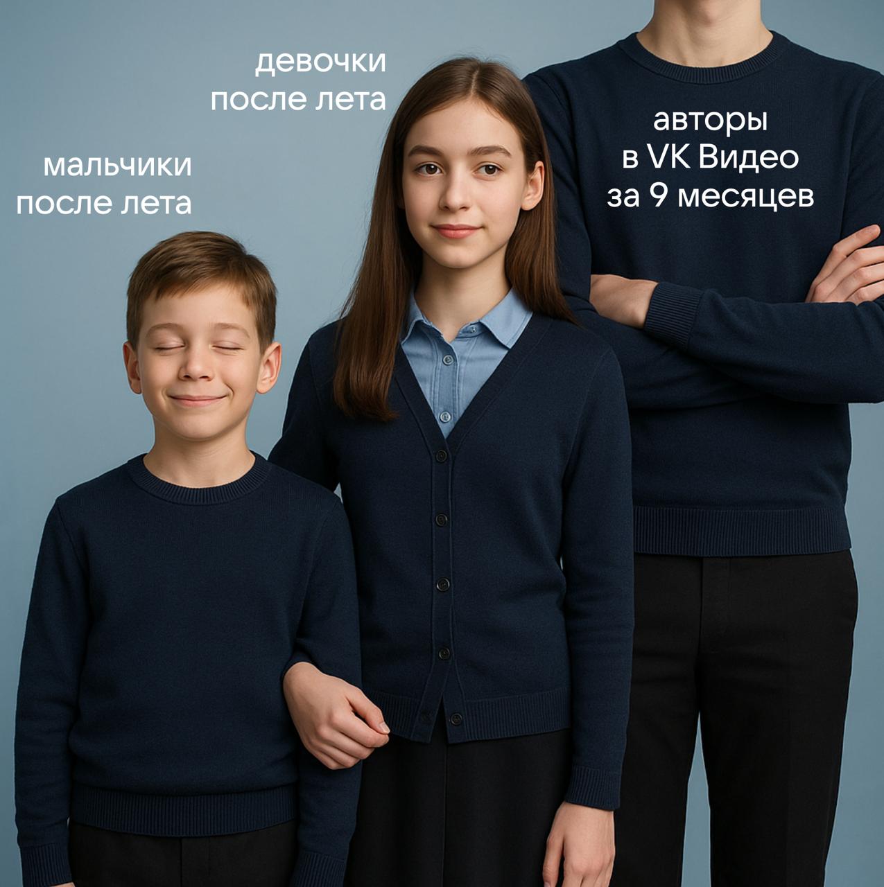 С августа 2024 по апрель 2025 количество новых авторов   VK Видео выросло на 90% — до 147 тысяч.  Общее количество просмотров видео выросло в 2,5 раза, время смотрения — в 4,3 раза.   Всё нравится, продолжайте.
