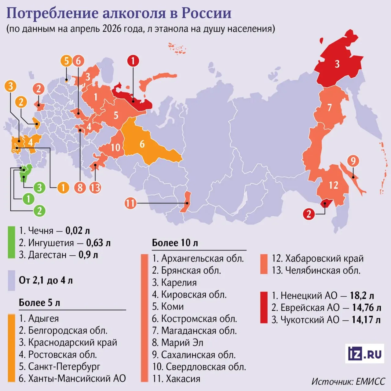 Челябинская область попала в число самых пьющих регионов Урала Минздрав опубликовал свежие данные по потреблению алкоголя в России Челябинская и Свердловская области оказались в нижней части рейтинга трезвости в обоих регионах показатель превышает 10 литров чистого спирта на человека в год сообщают Известия В целом по России за последние десять лет показатель снизился на 24 и сейчас составляет 8 06 литра на человека