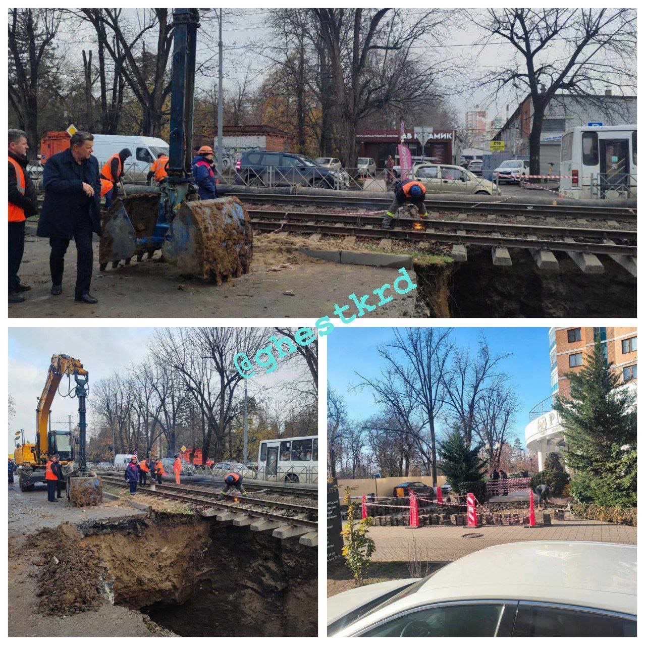 В Краснодаре продолжают ремонт трубопровода на улице Московской   В настоящее время идёт ремонт трубопровода и подготовка основания для заливки бетоном поврежденного участка. Параллельно продолжают прочистку насосов, которые забились из-за большого количества мусора.    На месте провала круглосуточно работают 9 единиц техники и 15 специалистов водоканала. Также на месте провала на придомовой территории по улице Московской, 57/1 подрядная организация ремонтирует участок пешеходной зоны    Подпишись и поделись!