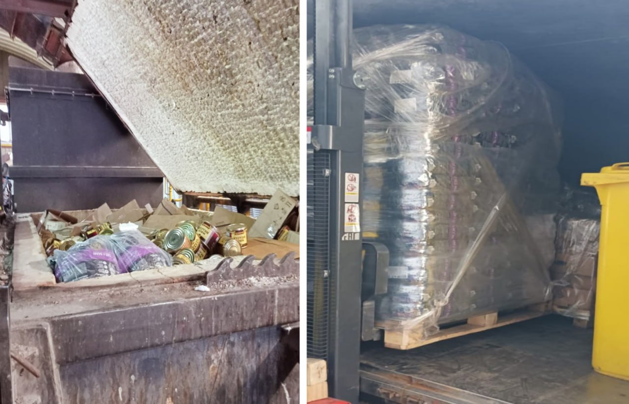 В Омске в трех магазинах сети «Маяк» обнаружили 1,4 тонны некачественной продукции. Проверка проходила в пяти гипермаркетах с 31 марта по 11 апреля, рассказали в региональном Россельхознадзоре. В магазинах отсутствовала ветеринарная документация и было невозможно подтвердить происхождение товара. Утилизировать пришлось замороженные крылья индейки, консервы из различного мяса и корм для кошек. ⏺Так, 764 килограмма продукции изъяли в магазине по улице 22 Партсъезда, 405 килограммов — на улице Кирова, 246 килограммов — на проспекте Мира. «Изъятая мясная и рыбная продукция утилизирована под контролем специалистов ведомства как потенциально опасная для здоровья потребителей. Процедура утилизации проведена 23 мая под контролем специалистов регионального управления Россельхознадзора на специализированном предприятии». Фото: Управление Россельхознадзора по Омской области