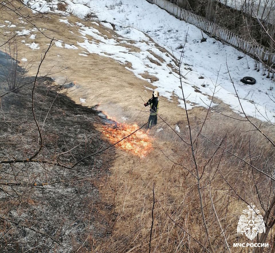 #ПожарыЗаСутки   Третий день подряд в области регистрируются палы травы   За прошедшие сутки в Костромской области произошло три пожара. Погибших и пострадавших нет.   11 марта два раза сотрудники МЧС России выезжали на ликвидацию горения мусора в мусорных контейнерах. Возгорания зарегистрированы в Костроме на улицах Островского и Скворцова.  В 15:16 во вторник поступило сообщение о горении сухой травы на ул. Яна Кульпе в Костроме. В 16:20 сотрудники МЧС России ликвидировали возгорание на площади 300 кв.м. По всем случаям дознаватели МЧС России проводят проверку, устанавливают обстоятельства, причину и виновников.   МЧС России предупреждает: за умышленный поджог предусмотрена не только административная, но и уголовная ответственность!   На фото пал травы на ул. Яна Кульпе в Костроме.