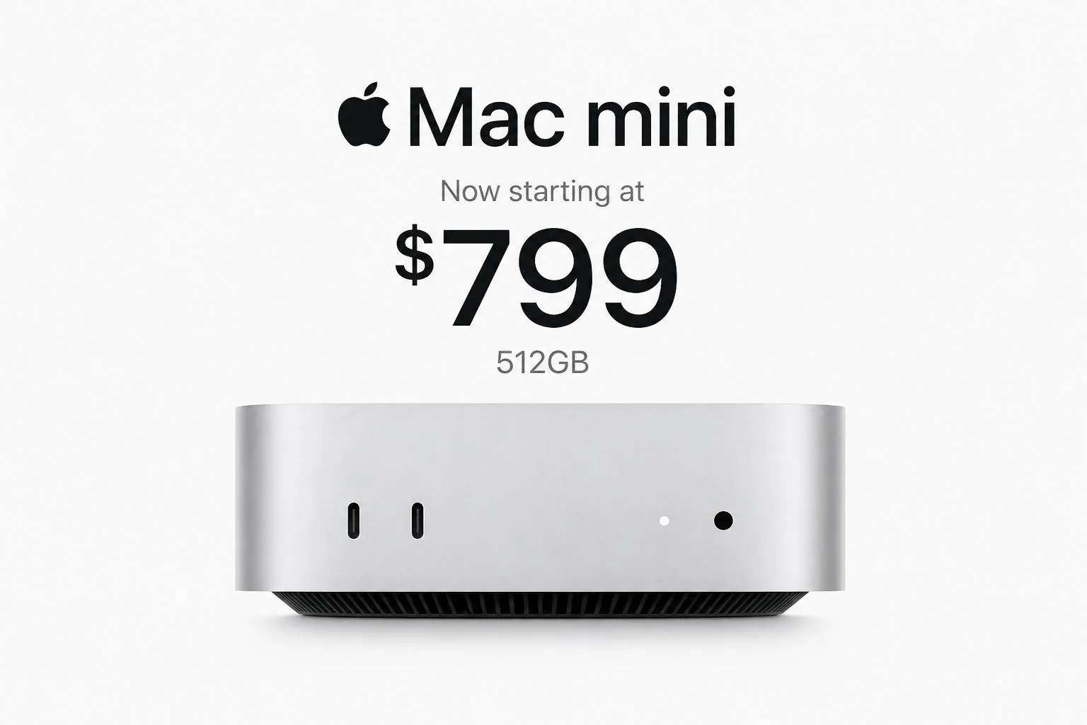 Apple сняла с продажи самый доступный Mac mini M4 на 256 ГБ Теперь на официальном сайте Apple стоимость Mac mini M4 начинается с 799 за версию с 512 ГБ памяти Если раньше на странице Mac mini M4 на 256 ГБ была пометка в настоящее время недоступен то сейчас упоминаний этой версии нет вообще Судя по всему компания окончательно сняла с продажи самую доступную конфигурацию за 599 В последнее время Mac mini на M4 стал негласным стандартом для развёртывания личных ИИ агентов из за чего возник дефицит устройств На ситуацию также повлиял продолжающийся кризис на рынке памяти