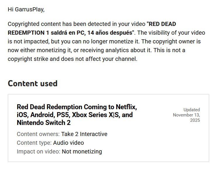 СЛУХ помимо PS5 Switch 2 и Xbox Series Red Dead Redemption выйдет на iOS и Android Об этом стало известно из копирайт клейма от Take Two к рандомному видосу годичной давности