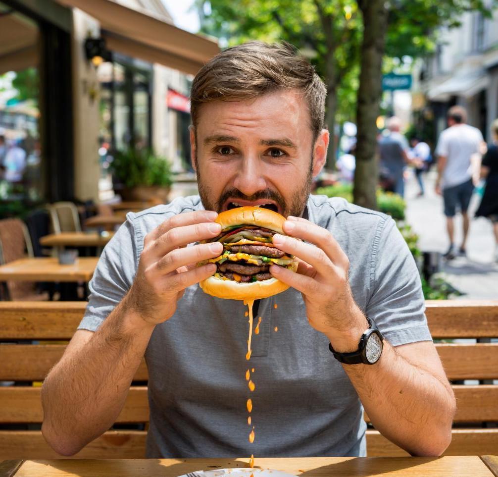 Грек пострадал от опасного челледжа с гигантским бургером Челлендж заключается в том чтобы съесть гигантский бургер целиком Житель Греции попытался сделать это одним укусом и не пережевывая еду что привело к мгновенному перекрытию дыхательных путей Находящиеся рядом люди не смогли оказать первую помощь Мужчина попал в больницу в состоянии клинической смерти Инцидент привел к повреждению мозга и других внутренних органов На настоящий момент мужчина находится в реанимационном отделении одного из афинских медицинских учреждений Он подключен к аппарату искусственной вентиляции легких и находится в крайне тяжелом состоянии греция общество