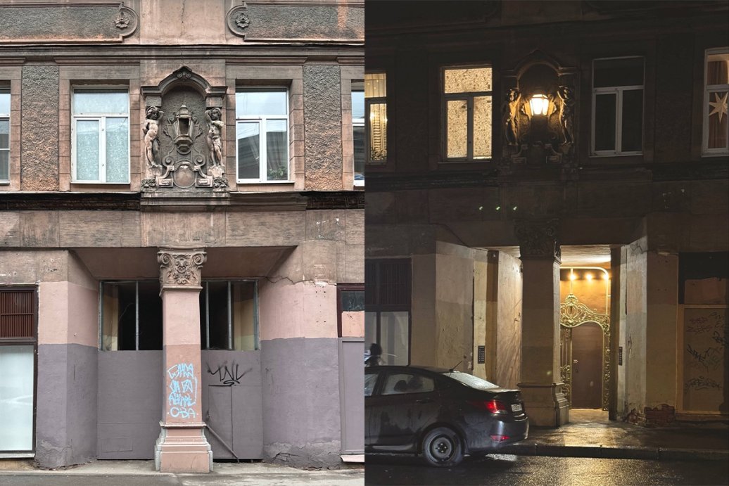 Потерянный вход вернули дому XIX века в Петербурге В Санкт Петербурге у дома 16 18 на Разъезжей улице появился парадный вход Его восстановили волонтеры реставраторы Этот парадный вход в историческом доме был всегда Но с 90 х годов прошлого века его заделали бетонными плитами Команда волонтеров решила освободить парадный вход Оказалось под современной краской была роспись под мрамор Обнаружили и старинный американский доводчик модели 1903 года На воротах были не просто листы металла но еще и не было дверей rgsevzap