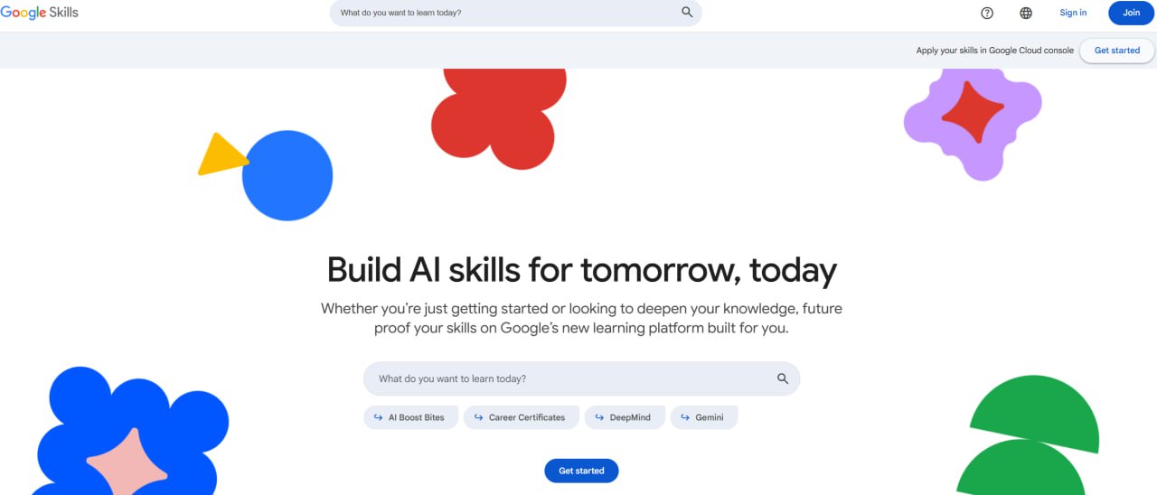 Google запустил БЕСПЛАТНУЮ платформу для изучения ИИ внутри почти 3 0 0 0 курсов лаб и программ для любого уровня Обучают с нуля простым языком и с кучей практики Программы для любого уровня от новичков до топовых инженеров Есть курсы по ML Python Data Science и продвинутым ИИ инструментам Подходит для апскилла или смены профессии сейчас самое время вкатиться В конце дают СЕРТЕФИКАТ Залетаем в ИИ здесь Провод