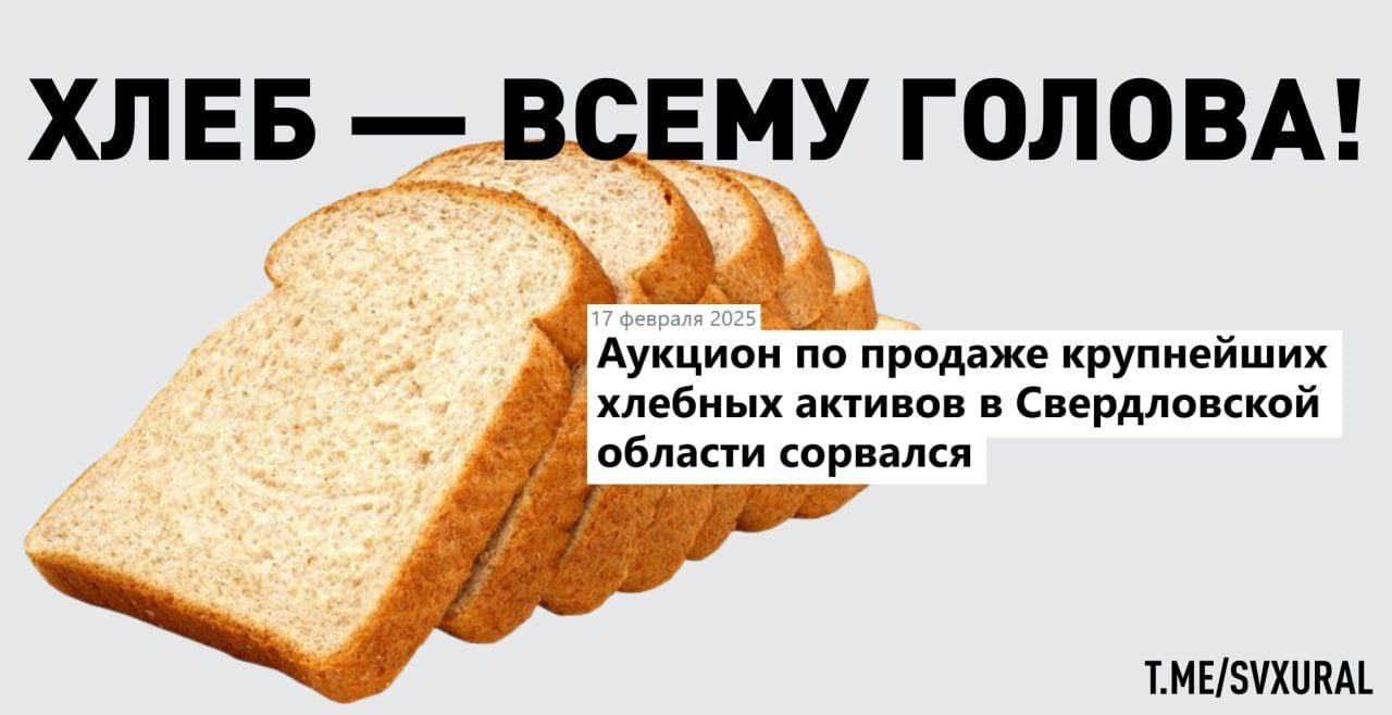 Продажа крупных агропредприятий Свердловской области сорвалась.  На аукцион по приватизации двух ключевых хлебных активов Среднего Урала никто не заявился. Конкурс длился месяц и не вызвал интереса у инвесторов. Власти Свердловской области хотели продать предприятия минимум за 1,2 млрд рублей.   Речь про 100% акций АО "Агентство по развитию рынка продовольствия" и 25% акций ОАО "Хлебная база №65".  В состав активов входят единственный современный в регионе Первомайский мукомольный завод, три хлебокомбината, хлебная база и  крупнейший на Урале элеватор на 170 тыс. тонн зерна для хранения. Средства от сделки нужны были Свердловской области для погашения задолженностей.   Напомним, ранее власти региона продали самое большое молочное предприятие - Ирбитский молочный завод, новым владельцем стали "короли госзаказа" - Группа Синара.  Recпублика