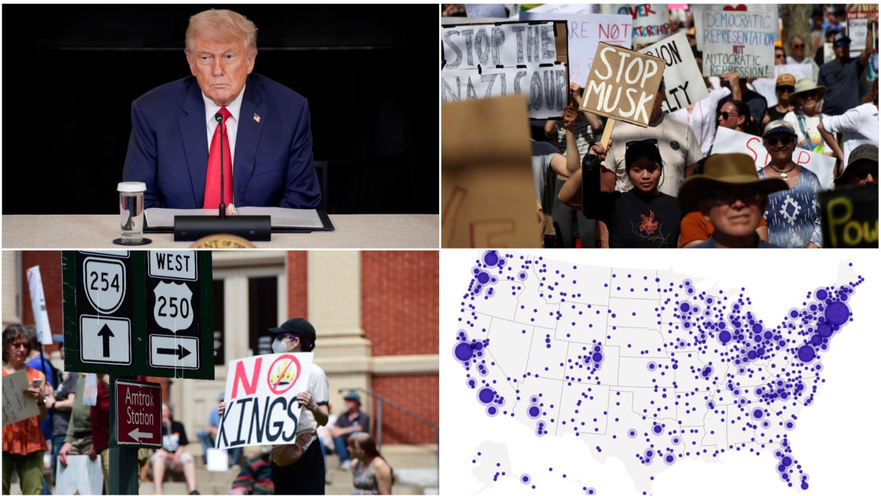 Массовые протесты запланированы в день рождения Трампа - Axios 14 июня тысячи американцев под руководством порядка 100 демократических групп выйдут на протесты против действующего президента. Акцию назвали “No Kings”, которую организаторы считают “национальным днем неповиновения”. "Дональд Трамп хочет, чтобы на его день рождения были танки на улицах и демонстрация доминирования, сделанная для телевидения. Зрелище должно выглядеть как сила. Но настоящая сила не разыгрывается в Вашингтоне. Она поднимается повсюду", - говорится на сайте No Kings. В этот же день власти проведут в округе Колумбия военный парад в честь 250-летия армии США. #политика #общество Больше новостей США здесь. Подписывайся!