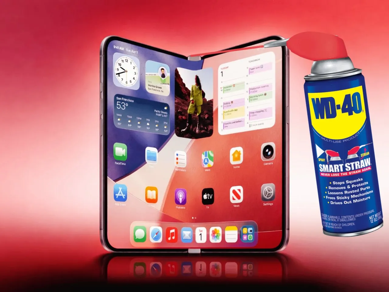 По слухам запуск складного iPhone Fold переносится Причина кроется в механизме шарнира складного смартфона По данным инсайдера Маджин Бу устройство издает шум при открытии и закрытии корпуса Ранее ходили слухи что Apple может отложить производство устройства но при этом все равно нацелена на анонс осенью 2026 года Мой Компьютер