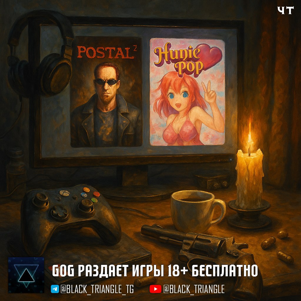 GOG раздает игры 18+ бесплатно — в знак протеста   Платформа GOG объявила о запуске сайта FreedomtoBuy.games, где в течение 48 часов будет доступно 13 популярных игр для взрослых абсолютно бесплатно.  Эта инициатива стала ответом на недавние решения Steam и Itch, которые удалили из своих каталогов чрезмерно насильственные и сексуально откровенные игры, такие как например  POSTAL 2  и  HuniePop .     Удаление было спровоцировано давлением платежных систем, таких как Mastercard.  ================   News     Soft     Gear     Links